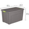 STERILTE OPBERGEN 35 GALLON PLAT GRIJS-0