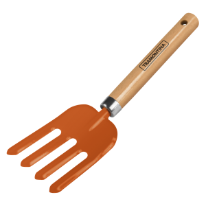 Tramontina Hand garden fork 4 teeth, wood handle.-0