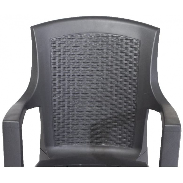 PROGARDEN EDEN PLASTIC CHAIR ANTHRACITE