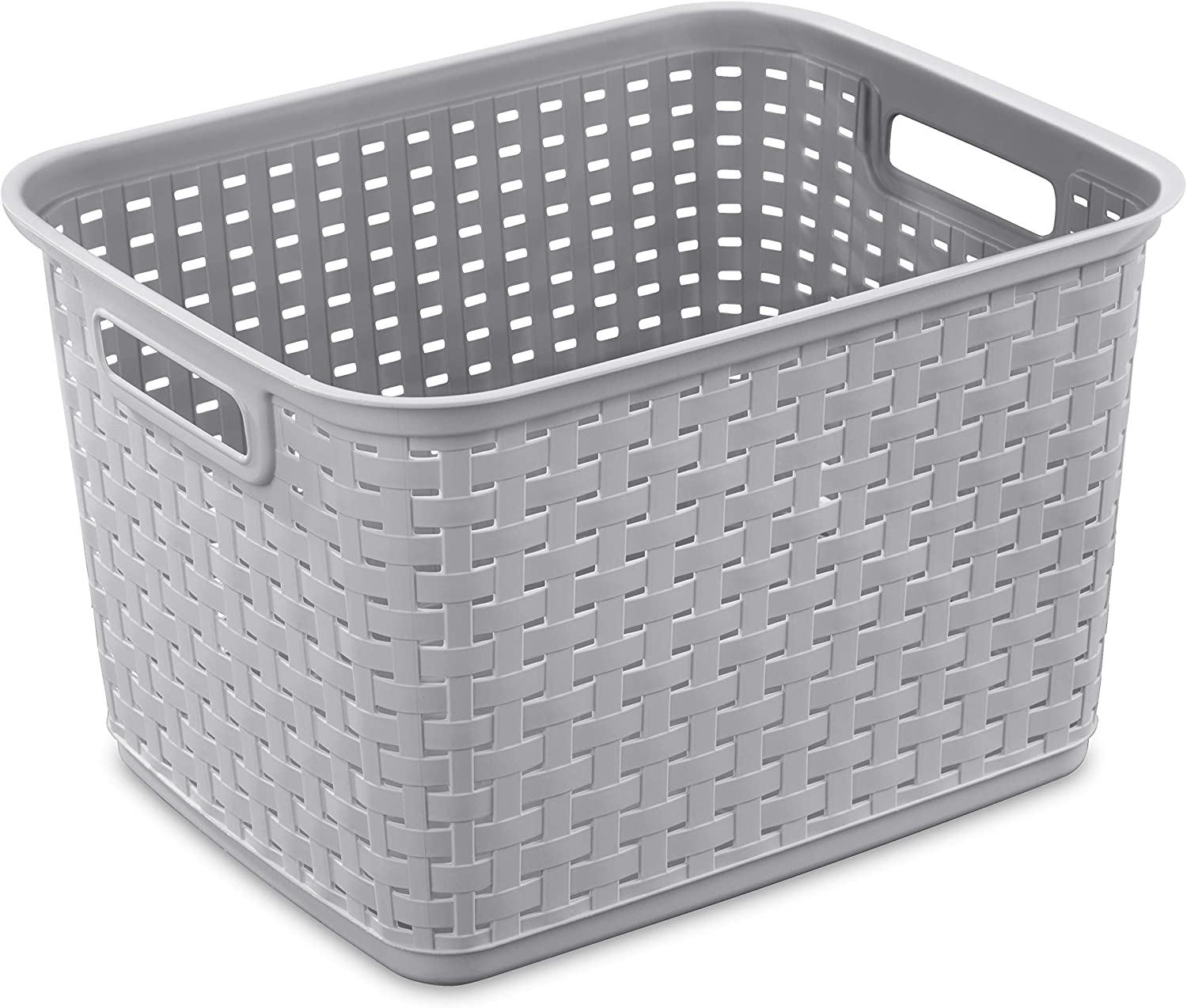 STERILITE 12736A06 TALL WEAVE BASKET-CEMENT