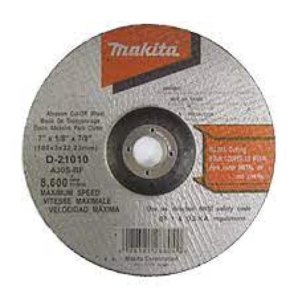 MAKITA D-21010 CUT OFF WHEEL 180 X 3 X 22.2 MM
