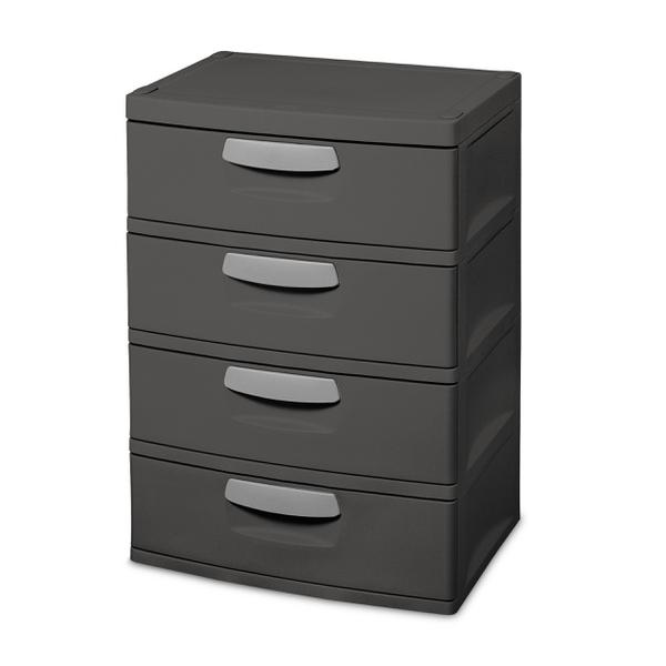 01743V01 STERILITE 4 DRAWER UNIT-FLAT GRAY