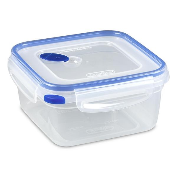 03324706 STERILITE ULTRA SEAL BLUE 5.7 CUP SQUARE FOOD STORAGE CONTAINER