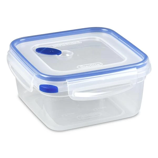 03324706 STERILITE ULTRA SEAL BLUE 5.7 CUP SQUARE FOOD STORAGE CONTAINER