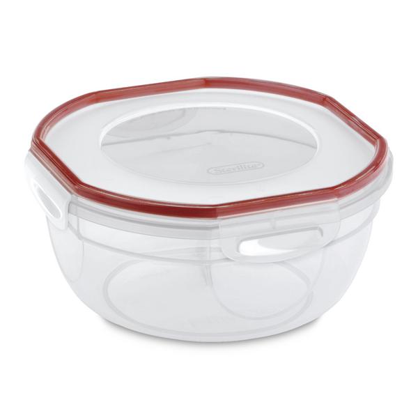 03938604 STERILITE ULTRA SEAL CLEAR 2.5QT BOWL