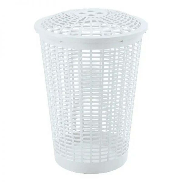 2542-XP RIMAX LAUNDRY HAMPER ROUND WHITE