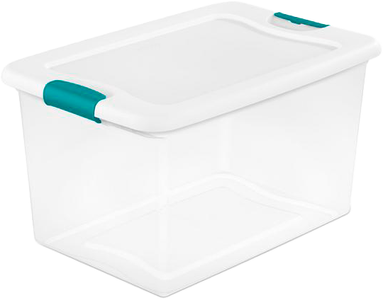 14978006 STERILITE 64 QT. LATCHING BOX