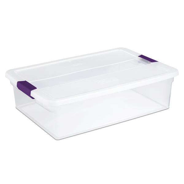 17551706 STERILITE 32 QT. CLEARVIEW LATCH BOX