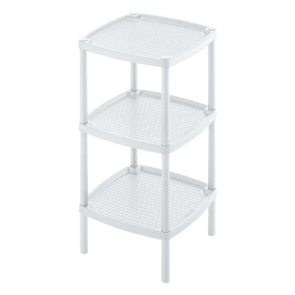 2740-XP RIMAX 3-TIER SQUARE SHELF WHITE