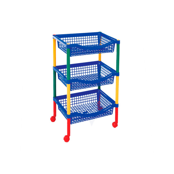 3752-XP RIMAX 3-TIER RECT BASKETM-COLOR