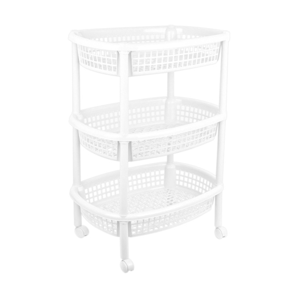 4578-XP	RIMAX 3 TIER OVAL BASKET WHITE