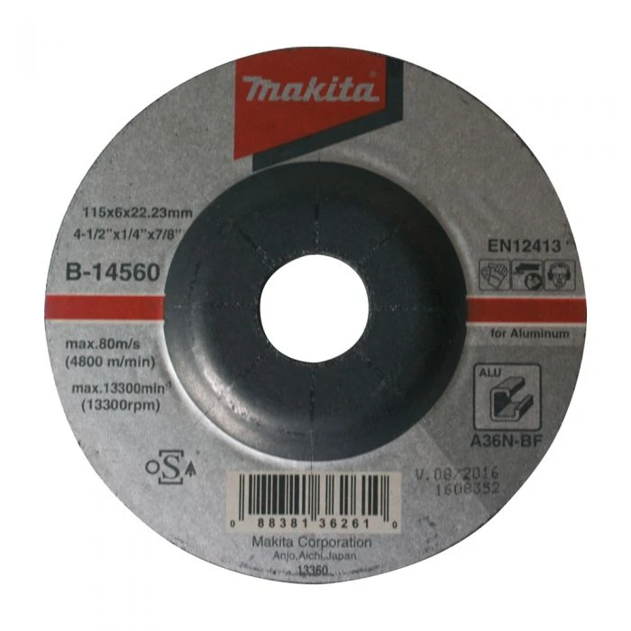 B-14560 MAKITA 115MM ALUMINIUM GRINDING DISC WHEEL