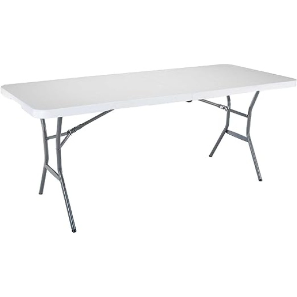 5011 LIFETIME 6-FT FOLD-IN-HALF TABLE (LIGHT COMMERCIAL) - WHITE GRANITE