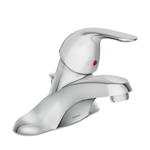 WS84503	MOEN ADLER CHROME ONE-HANDLE LOW ARC BATHROOM FAUCET