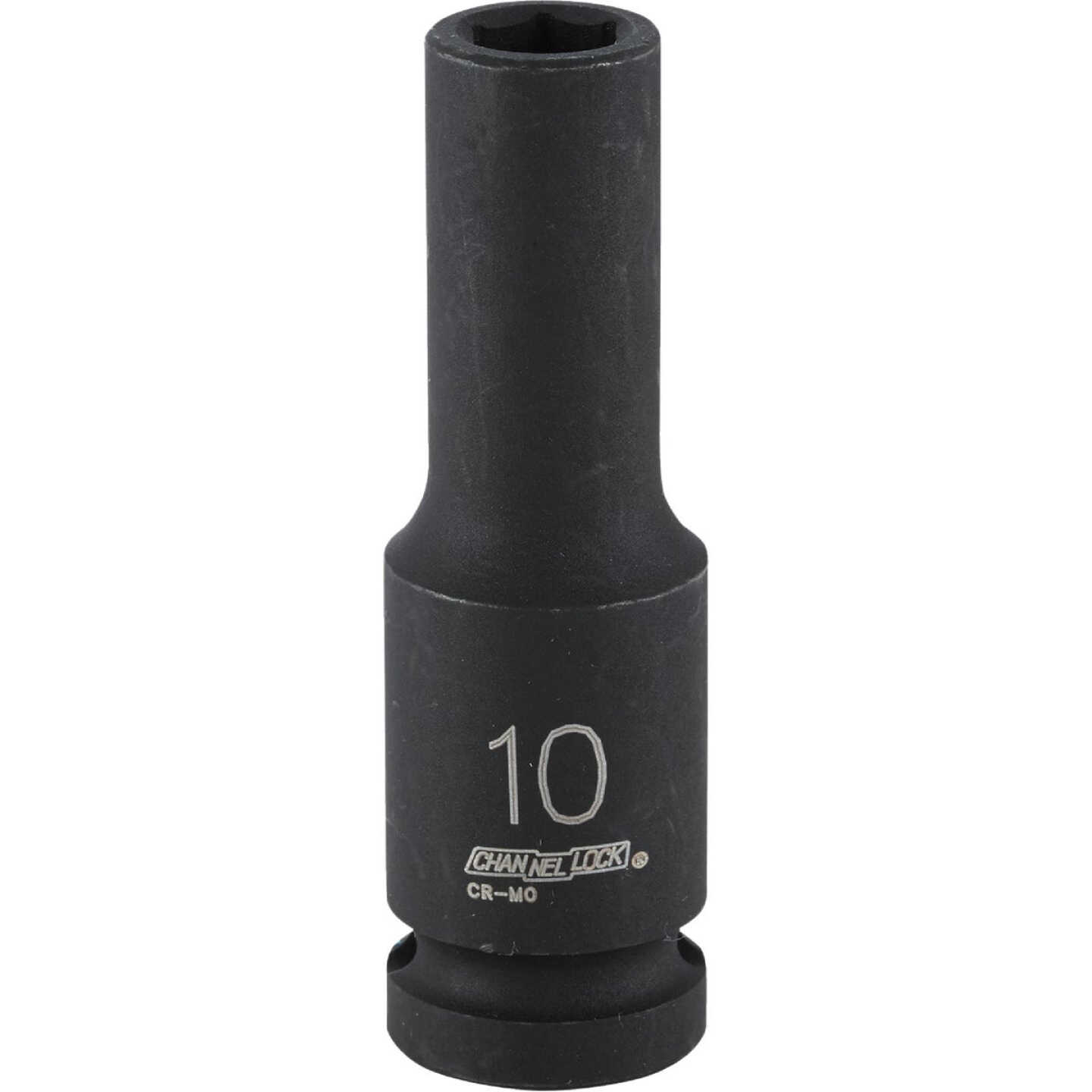 Channellock 1/2 In. Drive 10 mm 6-Point Deep Metric Impact Socket - Channellock