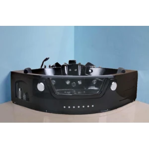 FINIO 5221 BLACK MASSAGE BATHTUB 152X152X59CM