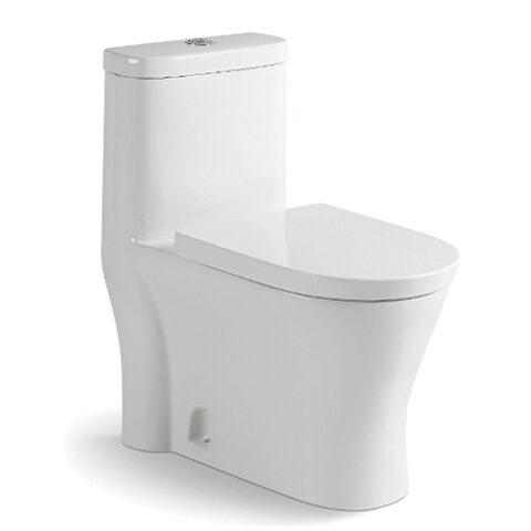 A-027 WASHDOWN ONE PIECE TOILET, S TRAP 250MM, WITH PP SEAT COVER 680*380*780